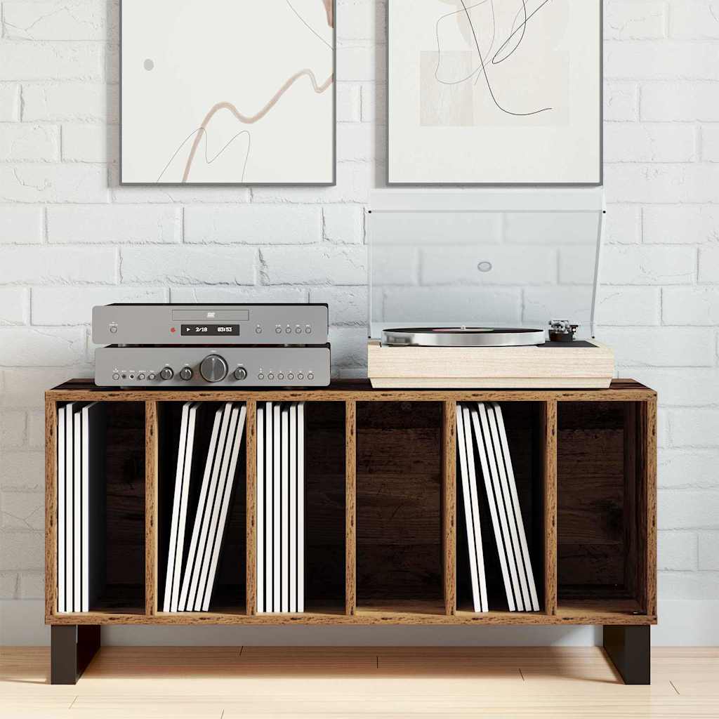 Mueble para discos de vinilo Madera vieja 100 x 38 x 48 cm
