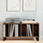 Mueble para discos de vinilo Madera vieja 100 x 38 x 48 cm