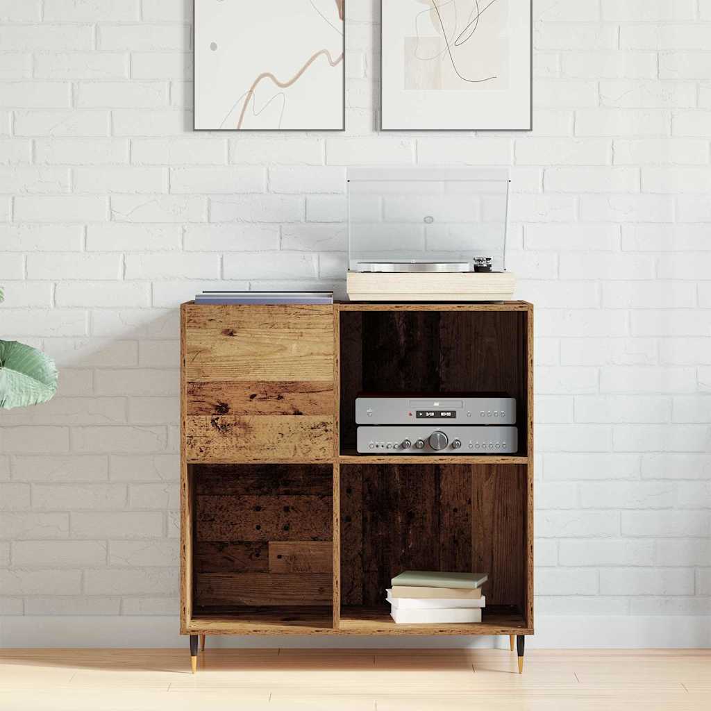 Mueble para discos de vinilo Madera vieja 85 x 38 x 89 cm