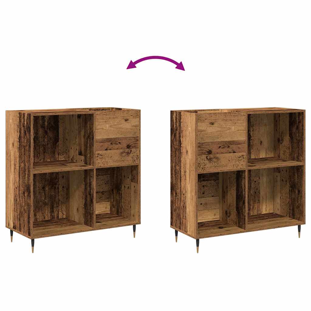 Mueble para discos de vinilo Madera vieja 85 x 38 x 89 cm
