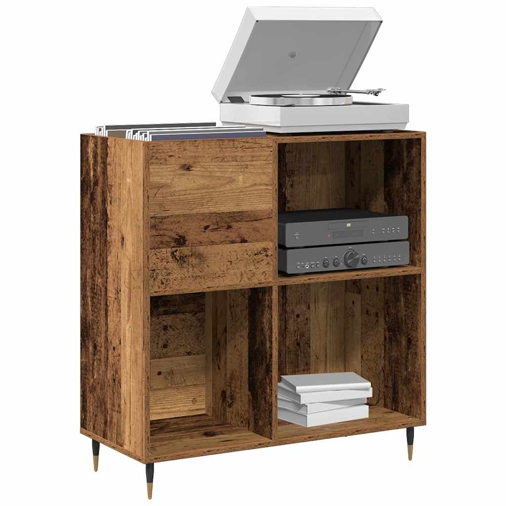 Mueble para discos de vinilo Madera vieja 85 x 38 x 89 cm