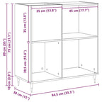 Mueble para discos de vinilo Madera vieja 85 x 38 x 89 cm