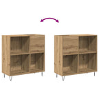 Mueble para discos de vinilo Roble artisan 85 x 38 x 89 cm
