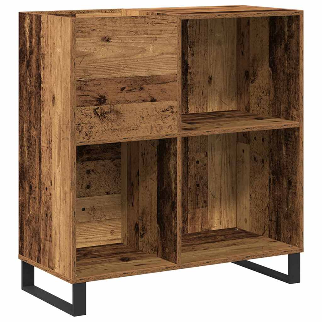 Mueble para discos de vinilo Madera vieja 84,5 x 38 x 89 cm