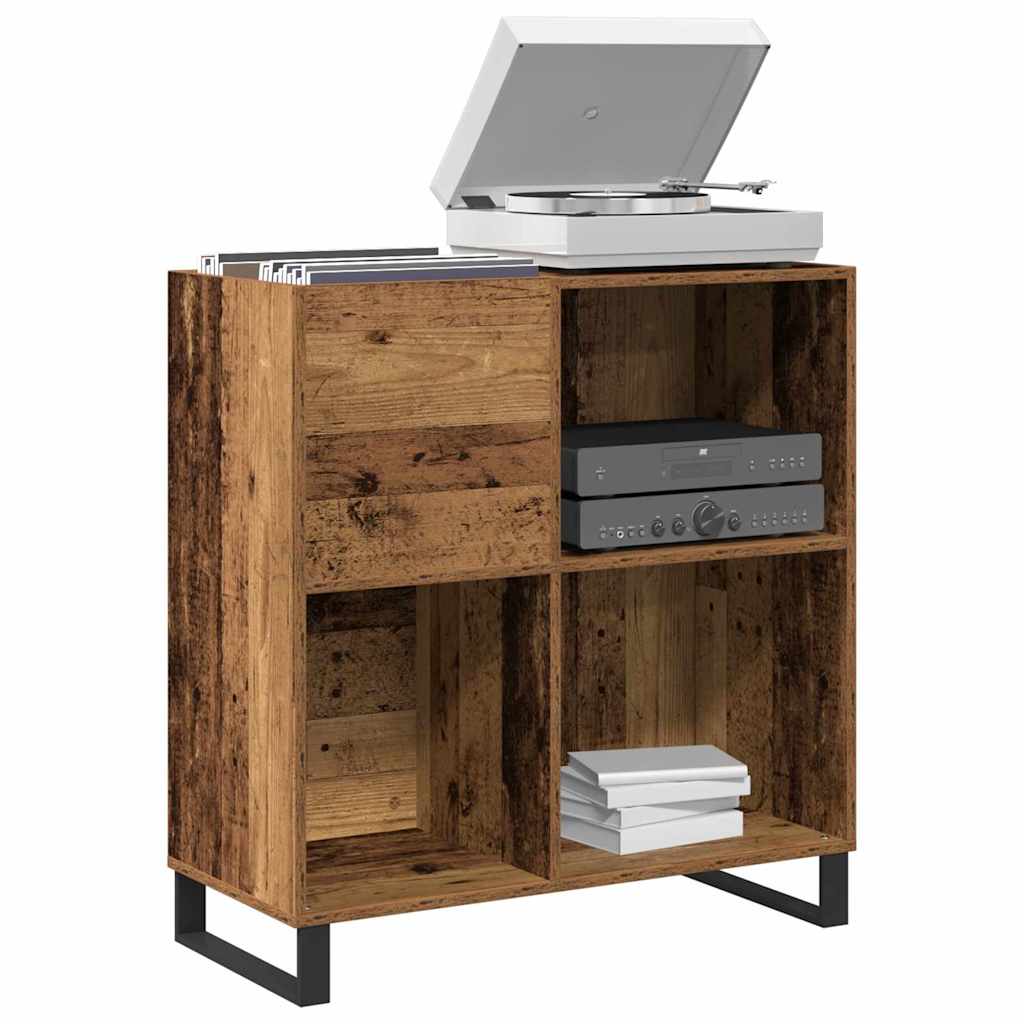 Mueble para discos de vinilo Madera vieja 84,5 x 38 x 89 cm
