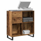 Mueble para discos de vinilo Madera vieja 84,5 x 38 x 89 cm