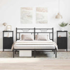 Armario de Noche 2 pcs Roble Negro 41 x 31 x 80 cm