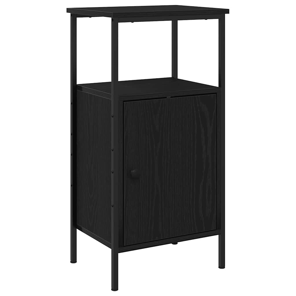 Armario de Noche 2 pcs Roble Negro 41 x 31 x 80 cm