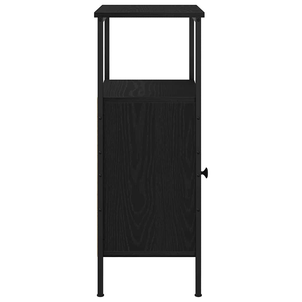 Armario de Noche 2 pcs Roble Negro 41 x 31 x 80 cm