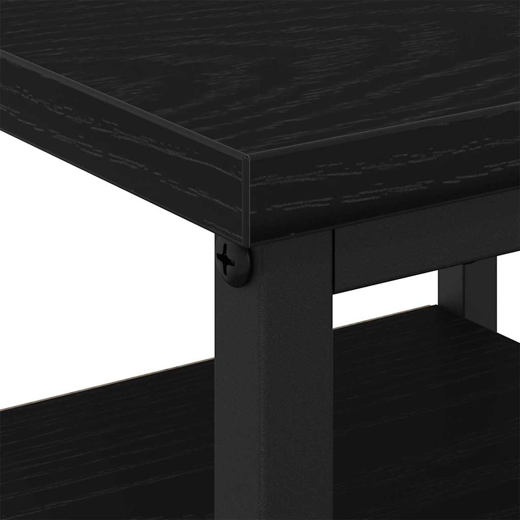 Armario de Noche con cajón 2 pcs Roble Negro 34 x 36 x 50 cm