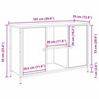 Conjunto de mueble de TV Madera Vieja 101 x 35 x 65 cm