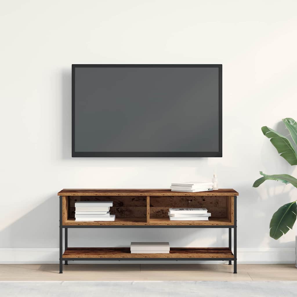 Conjunto de mueble de TV Madera envejecida 100 x 35 x 45 cm