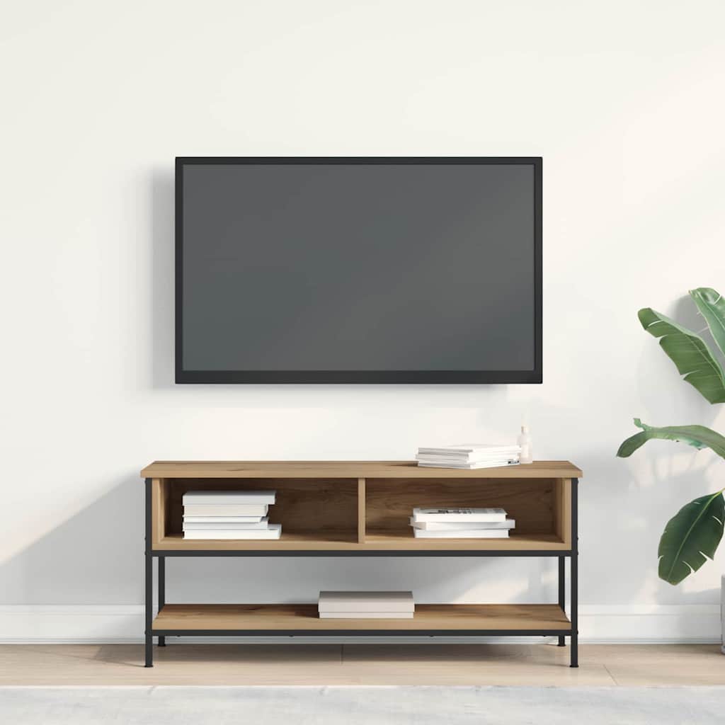 Conjunto de mueble de TV Roble artesanal 100 x 35 x 45 cm