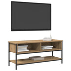 Conjunto de mueble de TV Roble artesanal 100 x 35 x 45 cm