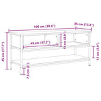 Conjunto de mueble de TV Roble artesanal 100 x 35 x 45 cm