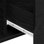 Aparador Roble Negro 101,5 x 35 x 70 cm Madera de ingeniería