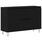 Aparador Roble Negro 101,5 x 35 x 70 cm Madera de ingeniería