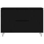 Aparador Roble Negro 101,5 x 35 x 70 cm Madera de ingeniería