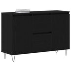 Aparador Roble Negro 101,5 x 35 x 70 cm Madera de ingeniería