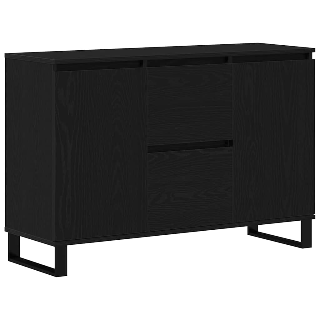 Aparador Roble Negro 101,5 x 35 x 70 cm Madera de ingeniería