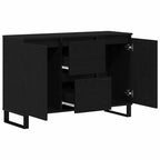 Aparador Roble Negro 101,5 x 35 x 70 cm Madera de ingeniería