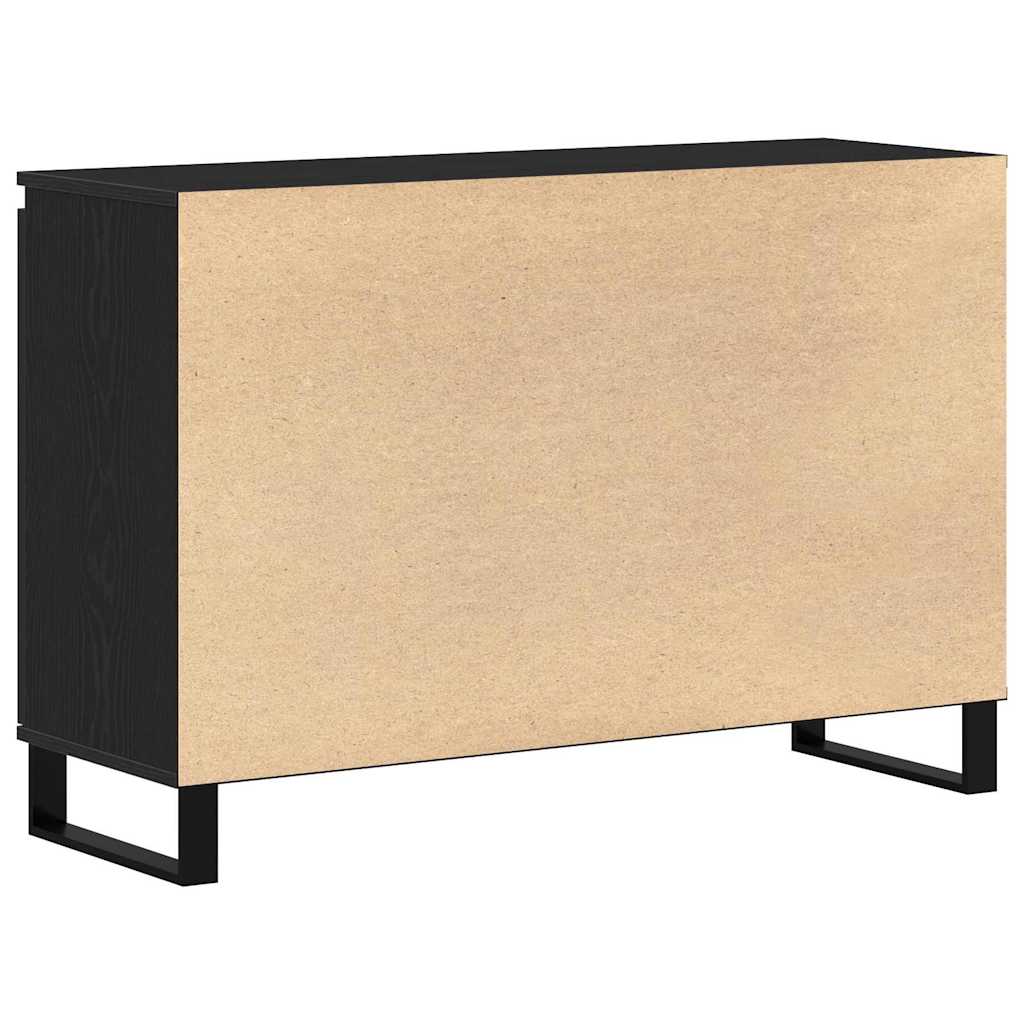 Aparador Roble Negro 101,5 x 35 x 70 cm Madera de ingeniería