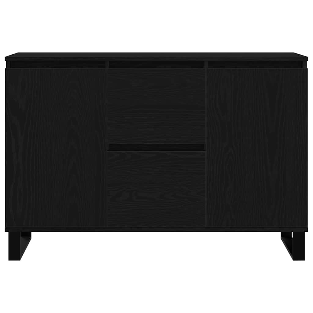 Aparador Roble Negro 101,5 x 35 x 70 cm Madera de ingeniería