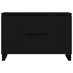 Aparador Roble Negro 101,5 x 35 x 70 cm Madera de ingeniería