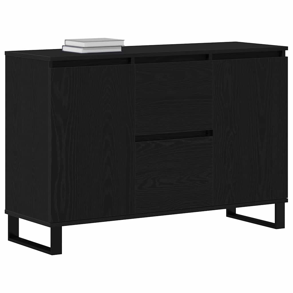 Aparador Roble Negro 101,5 x 35 x 70 cm Madera de ingeniería