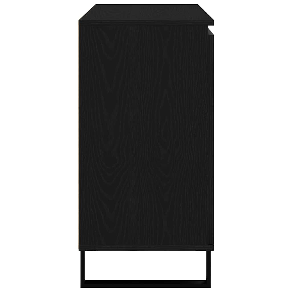 Aparador Roble Negro 101,5 x 35 x 70 cm Madera de ingeniería