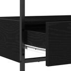 Mesa Consola Roble Negro 75 x 40 x 75 cm Madera de ingeniería