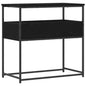 Mesa de Consola Carvalho Preto 75 x 40 x 75 cm Madeira de engenharia