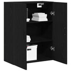Mueble de pared Roble Negro 69,5 x 34 x 90 cm