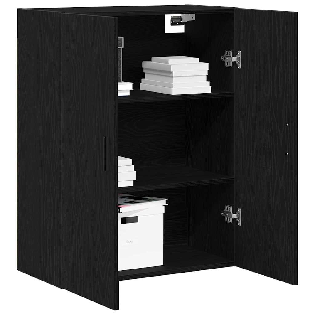 Mueble de pared Roble Negro 69,5 x 34 x 90 cm