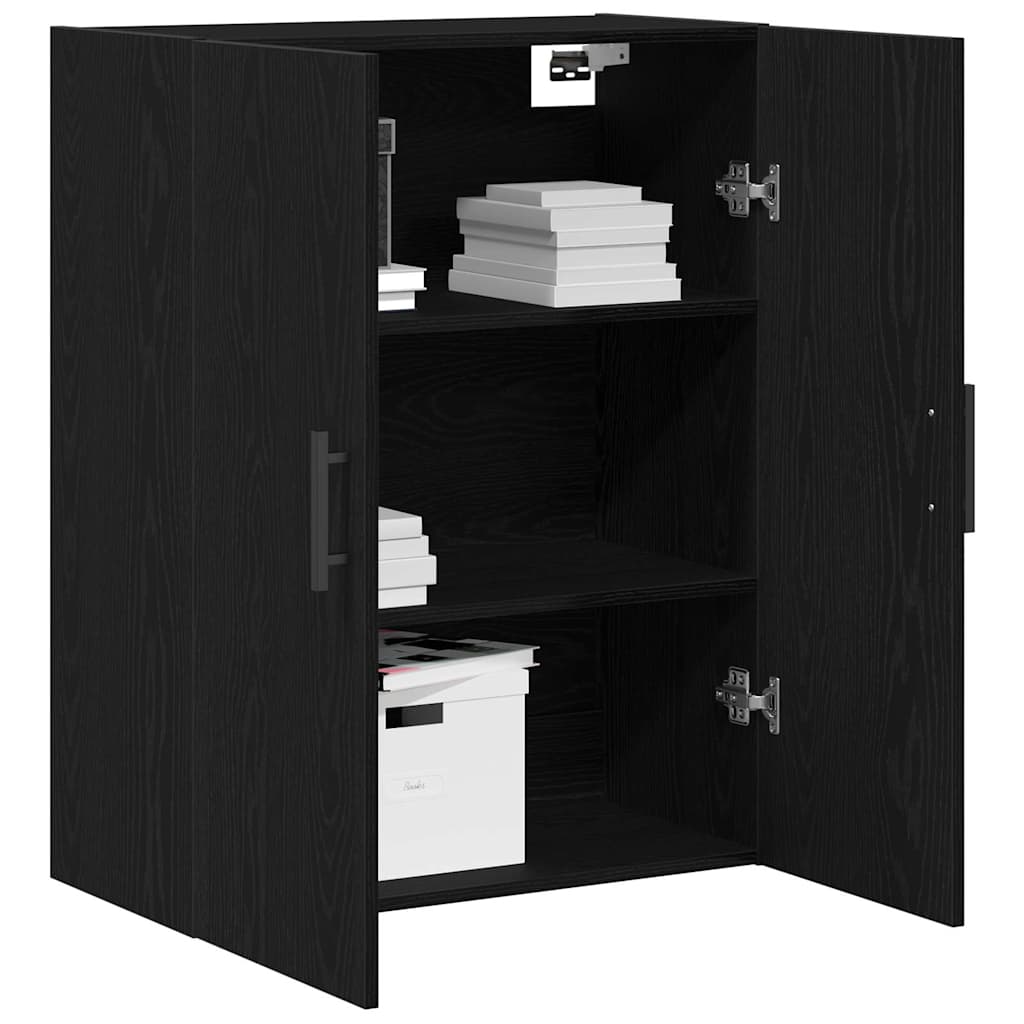 Mueble de pared Roble Negro 69,5 x 34 x 90 cm