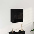 Mueble de pared Montaje en la pared Roble Negro 60 x 31 x 70 cm