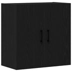 Mueble de pared Montaje en la pared Roble Negro 60 x 31 x 60 cm
