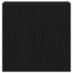 Mueble de pared Montaje en la pared Roble Negro 60 x 31 x 60 cm