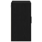 Mueble de pared Montaje en la pared Roble Negro 60 x 31 x 60 cm