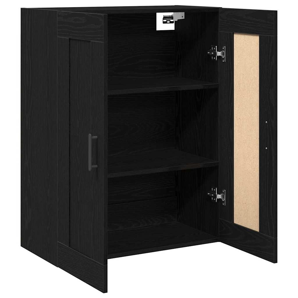 Mueble de pared Roble Negro 69,5 x 34 x 90 cm