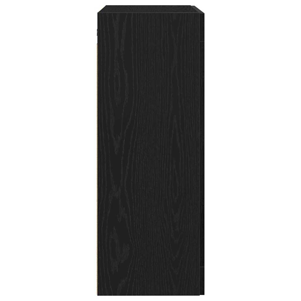 Mueble de pared Roble Negro 69,5 x 34 x 90 cm