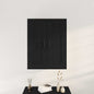 Black Oak Wall Cabinet 69.5 x 34 x 90 cm