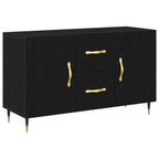 Aparador Roble Negro 100 x 36 x 60 cm Madera de ingeniería
