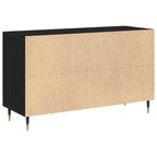 Aparador Roble Negro 100 x 36 x 60 cm Madera de ingeniería