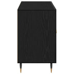 Aparador Roble Negro 100 x 36 x 60 cm Madera de ingeniería