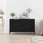 Aparador Roble Negro 100 x 36 x 60 cm Madera de ingeniería