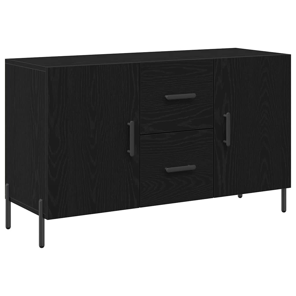 Aparador Roble Negro 100 x 36 x 60 cm Madera de ingeniería