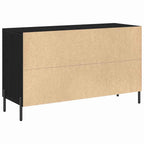 Aparador Roble Negro 100 x 36 x 60 cm Madera de ingeniería