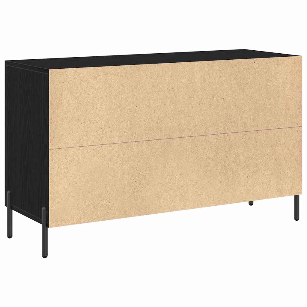 Aparador Roble Negro 100 x 36 x 60 cm Madera de ingeniería