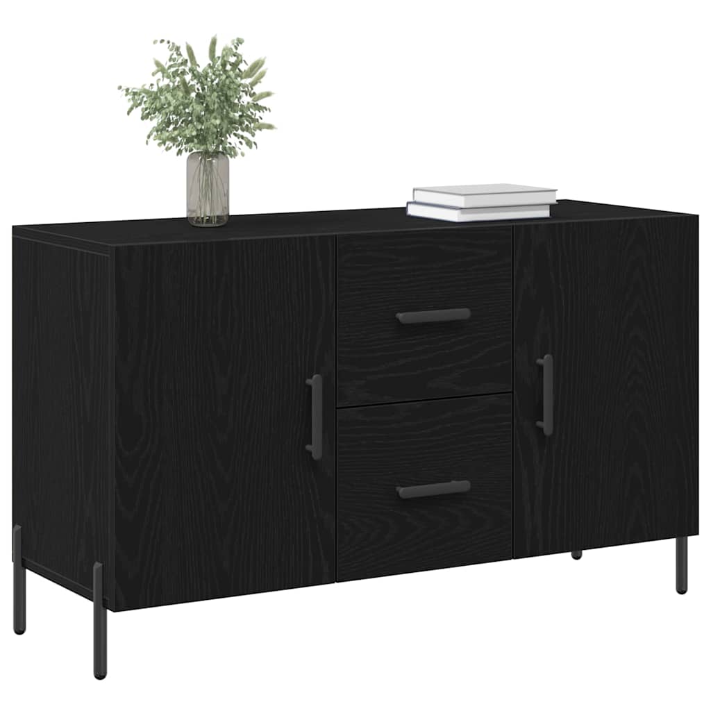 Aparador Roble Negro 100 x 36 x 60 cm Madera de ingeniería